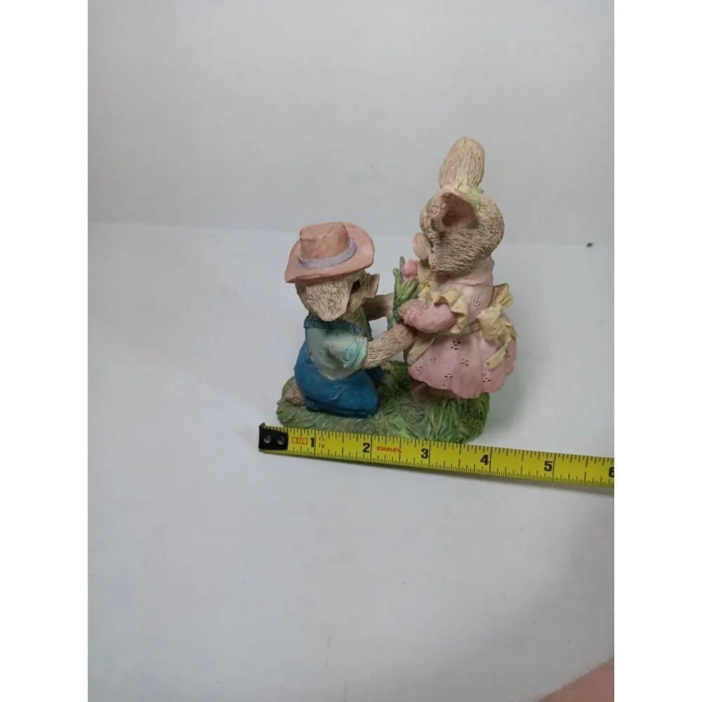 Vintage Albert Price Products Cute Country Chic Pigs In Love Figurine Collectibl